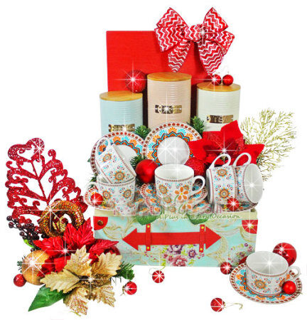 Parcel Keramik Natal: Tea Set 2