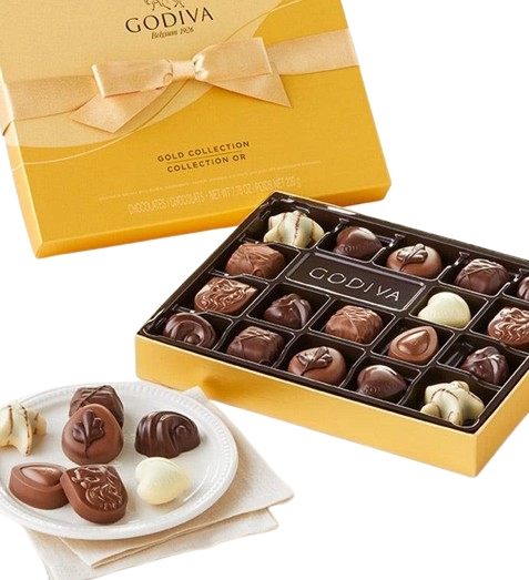 Godiva® Gold Ballotin Chocolates Box - 18 piece
