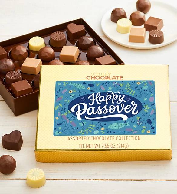 Simply Chocolate Happy Passover 18pc Chocolate Box