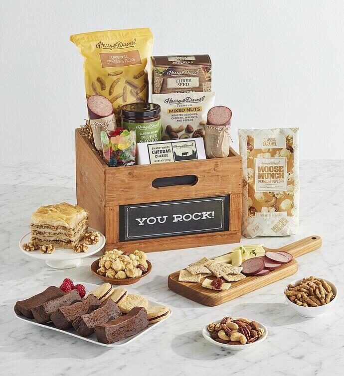Deluxe "You Rock" Gift Basket
