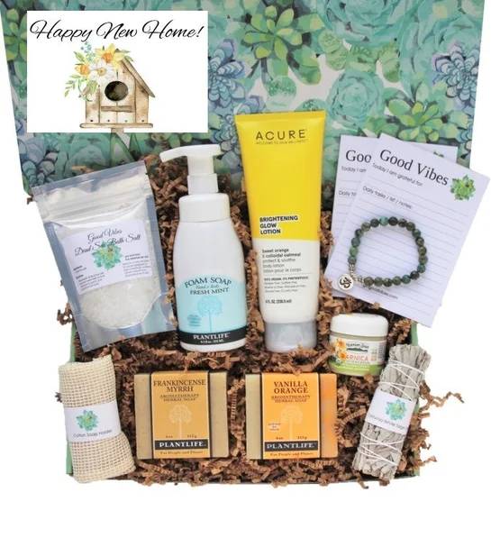 "Happy New Home" Good Vibes Housewarming Gift Box