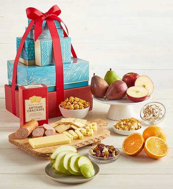 Succulent Fruit & Snacks Tower
