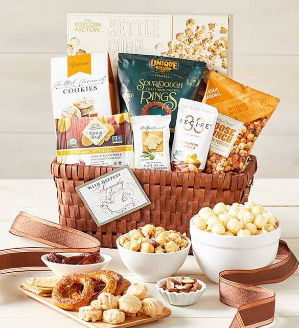 Classic Gourmet In Sympathy Gift Basket (Classic Gourmet Deluxe In Sympathy Gift Basket)