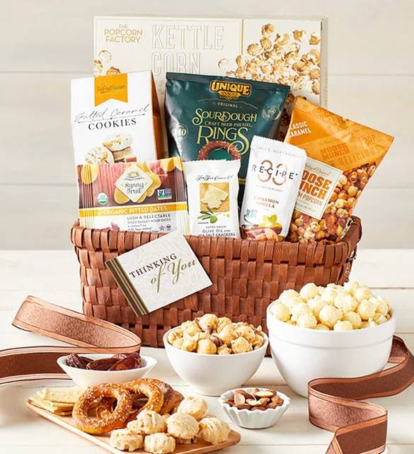 Classic Gourmet Thinking of You Gift Basket (Classic Gourmet Deluxe Thinking of You Gift Basket)