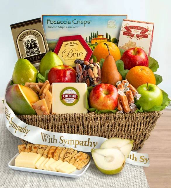Sorry For Your Loss Sympathy Fruit Basket