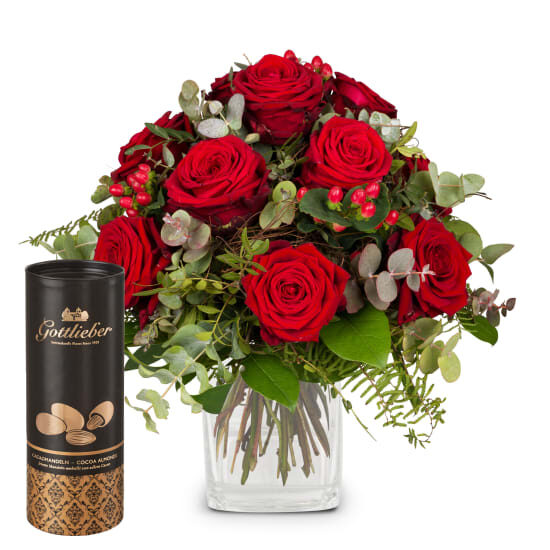 I Love You with Gottlieber cocoa almonds (Minimum)