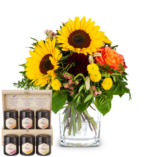 Top of Summer with Bee-Family honey gift set (Minimum)