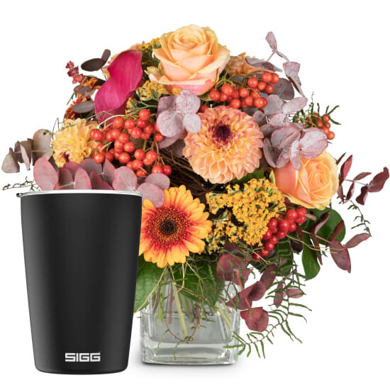 Late Summer Magic with SIGG travel mug NESO Cup Pure Ceram Black 0.3L (Minimum)