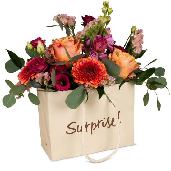 Flower bag «Surprise!» - in fresh colors