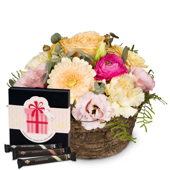 Flower arrangement «Gentle Spring Melody» with Gottlieber Huppen «For You» (Minimum)