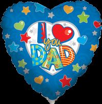 I Luv You Dad Heart (1 Balloon)