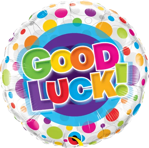 18" Round Good Luck Dots