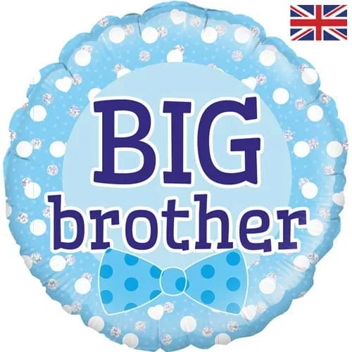 18 INCH BIG BROTHER blue HOLOGRAPHIC FOIL BALLOON