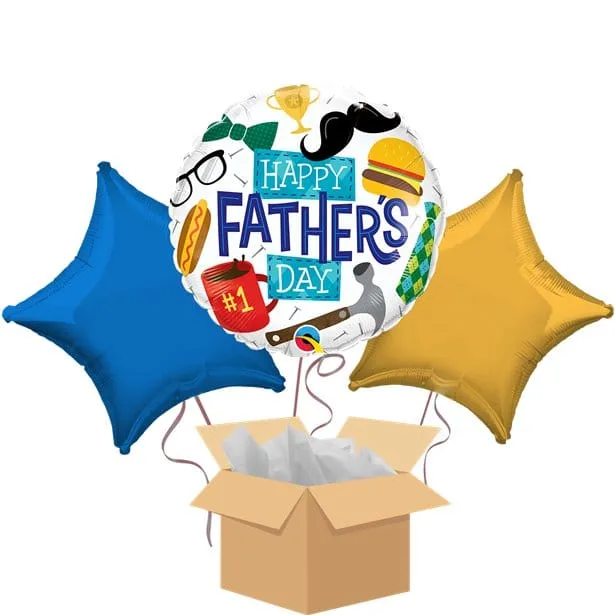 happy Father's Day Balloon bouquet - 18" Foil
