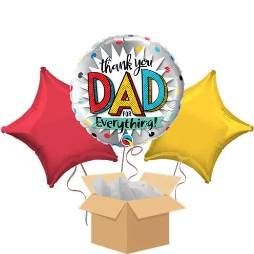 Thank You Dad Balloon bouquet - 18" Foil