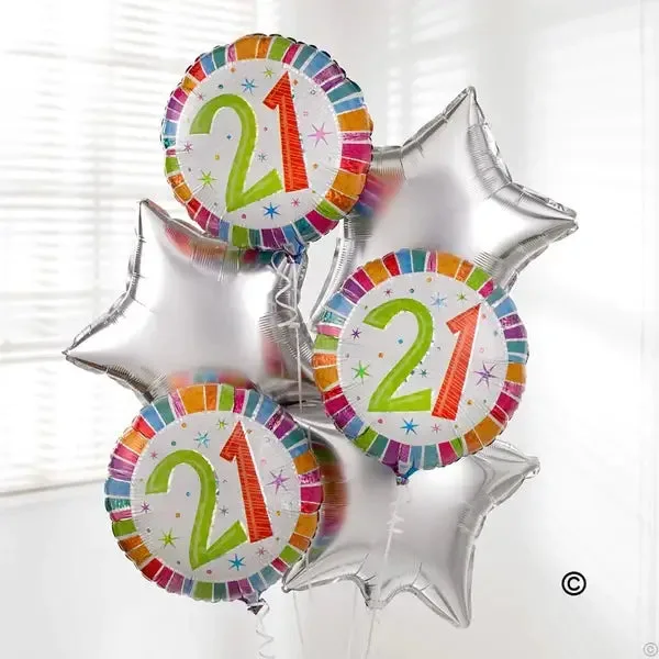 21st Special Birthday Balloon bouquet (3)