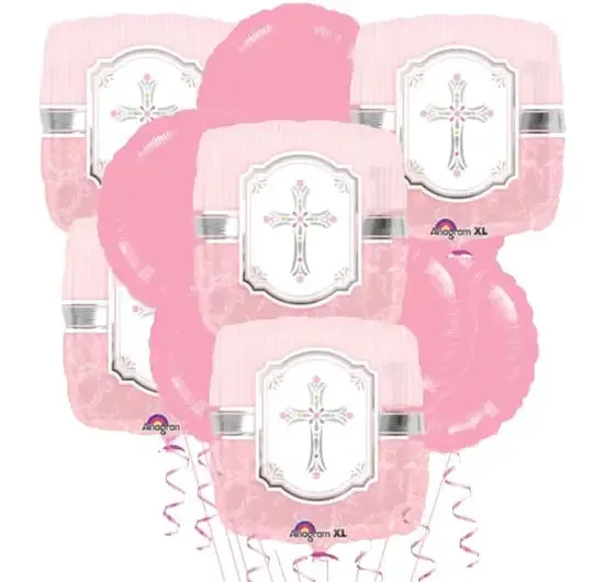 Girls Communion Balloon bouquet (3)