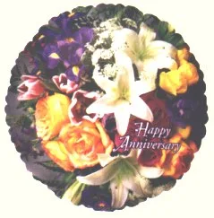 Anniversary Flowers Balloon