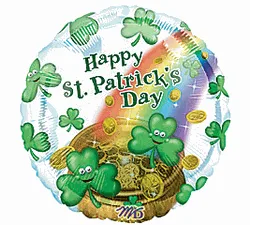 happy St Patrick's Day 18" Mylar Balloon