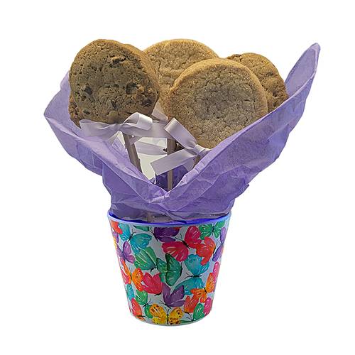 Butterfly Planter Gourmet Cookie Gift (1/2 Dozen)