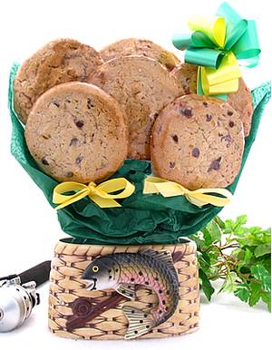 Fishing Basket Gluten Free Cookie Bouquet (1/2 Dozen)