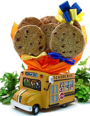 Gluten Free School Bus Cookie Bouquet (1/2 Dozen)