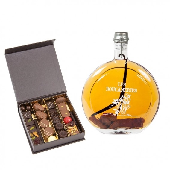Chocolates And Rum Arranged With Cocoa (25 NUMBER OF CHOCOLATES)
