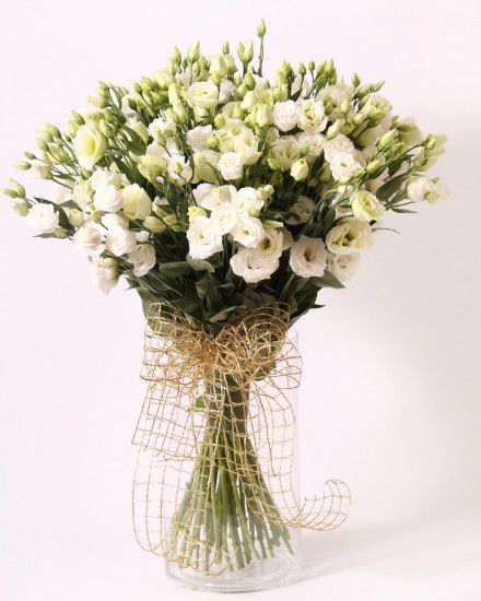White eustoma bouquet (Small)