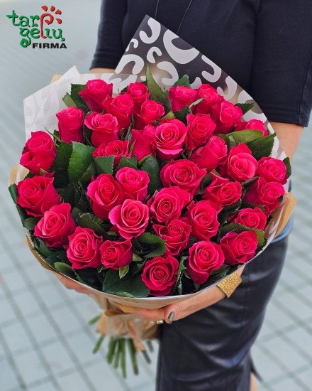 Bouquet of pink roses (Small (25))