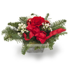 Flower classic arrangement "Red Rose"