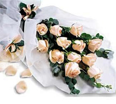 Sumptuous hand tied roses