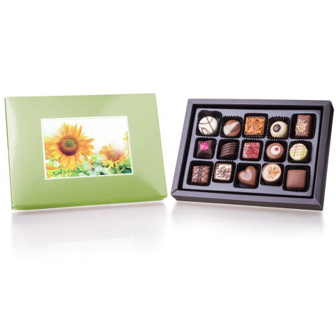Chocolates with a photo - Midi green without alcohol