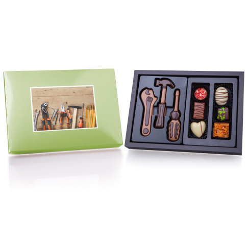 Chocolates with a photo - tools and pralines