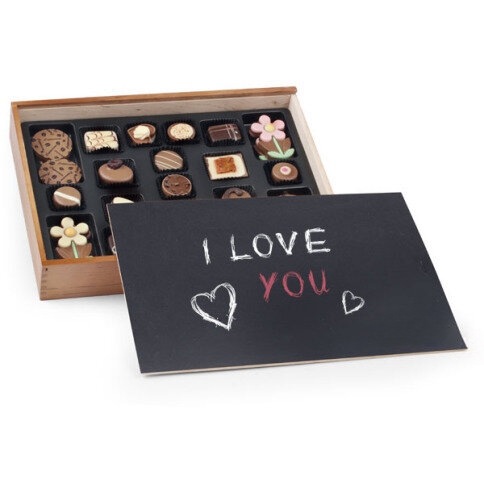 Chocoliscious with blackboard - Love