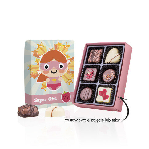 Super Girl Oxide - Chocolates with print