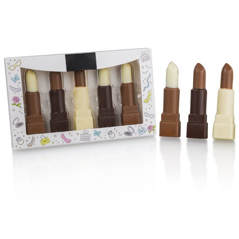 A set of chocolate lipsticks