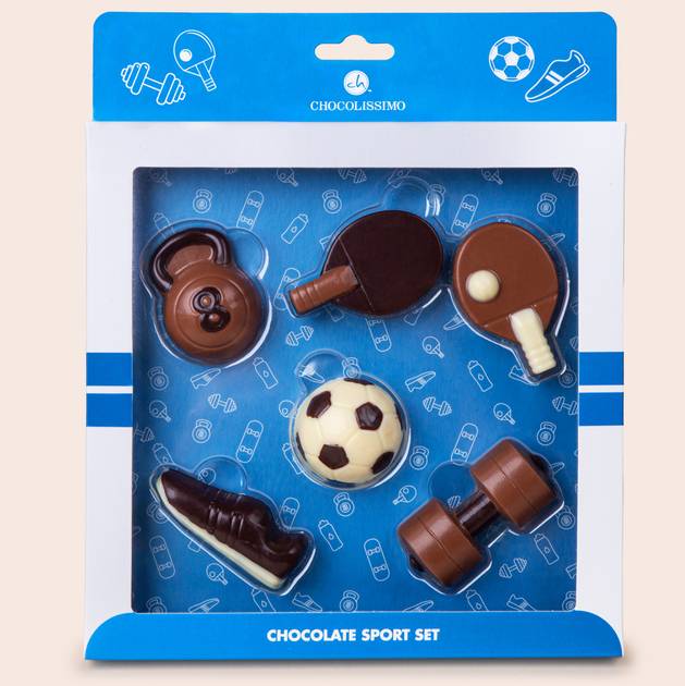 A set of chocolates for an athlete