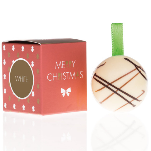 White chocolate bauble