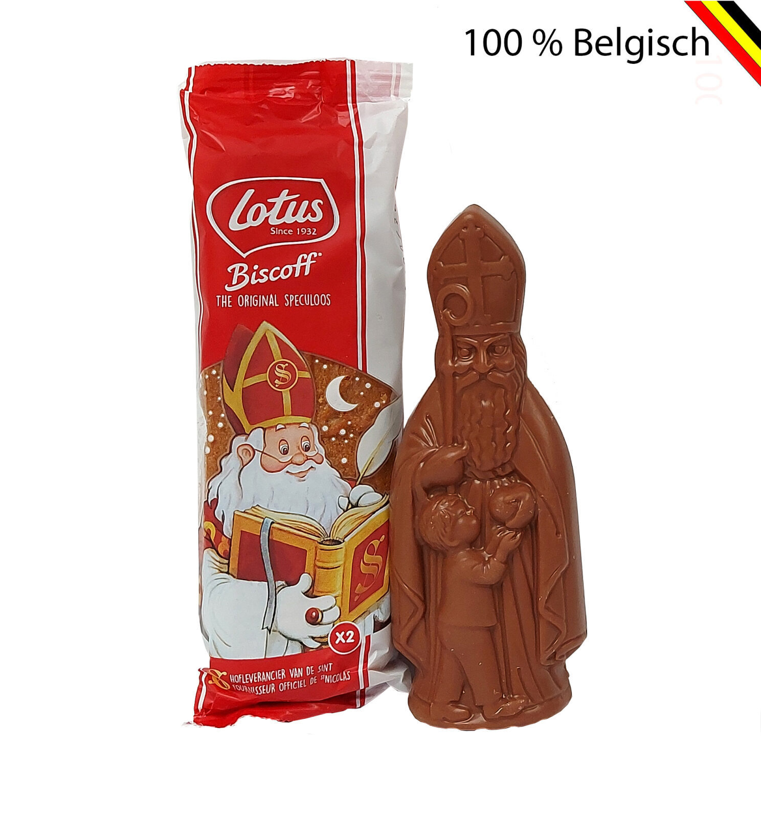 Belgian Callebaut chocolate Sint and Lotus speculoos