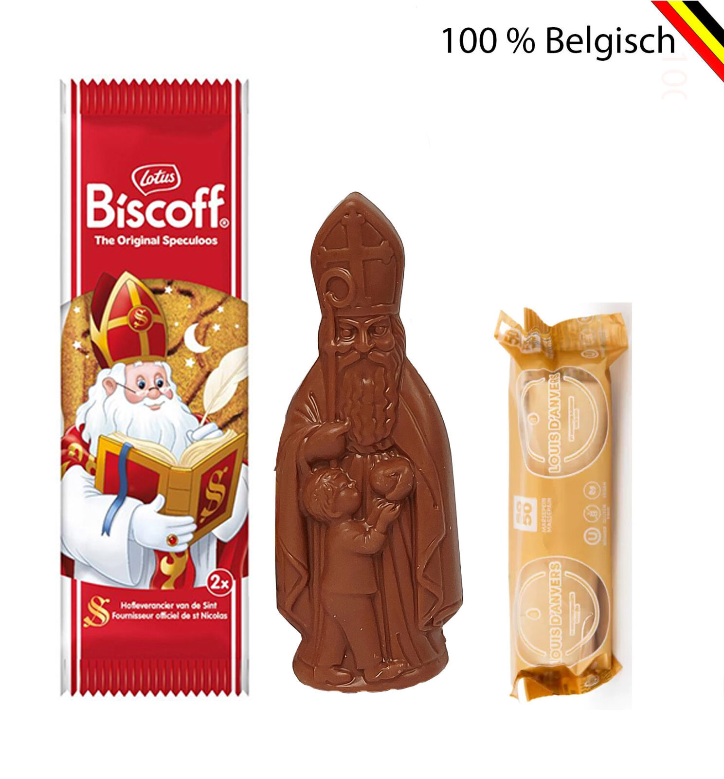 2 Saint Nicholas package with marzipan and Biscoff
