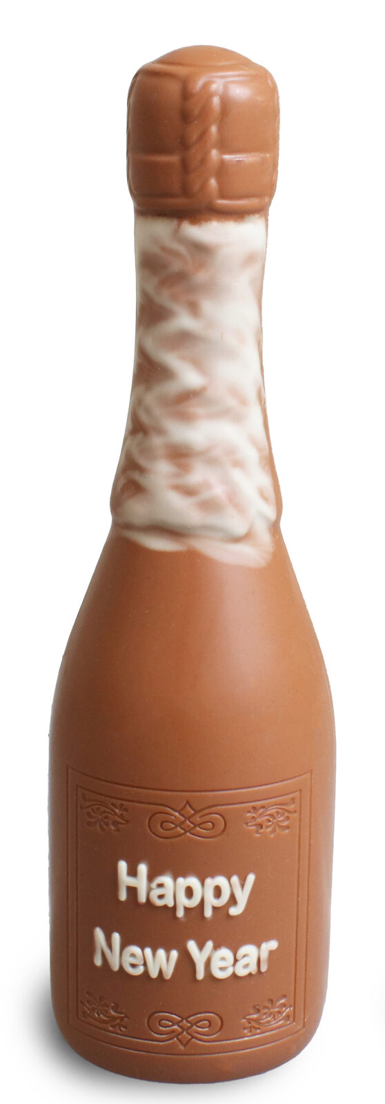 Chocolade Champagne fles voor Nieuwjaar melkchocolade