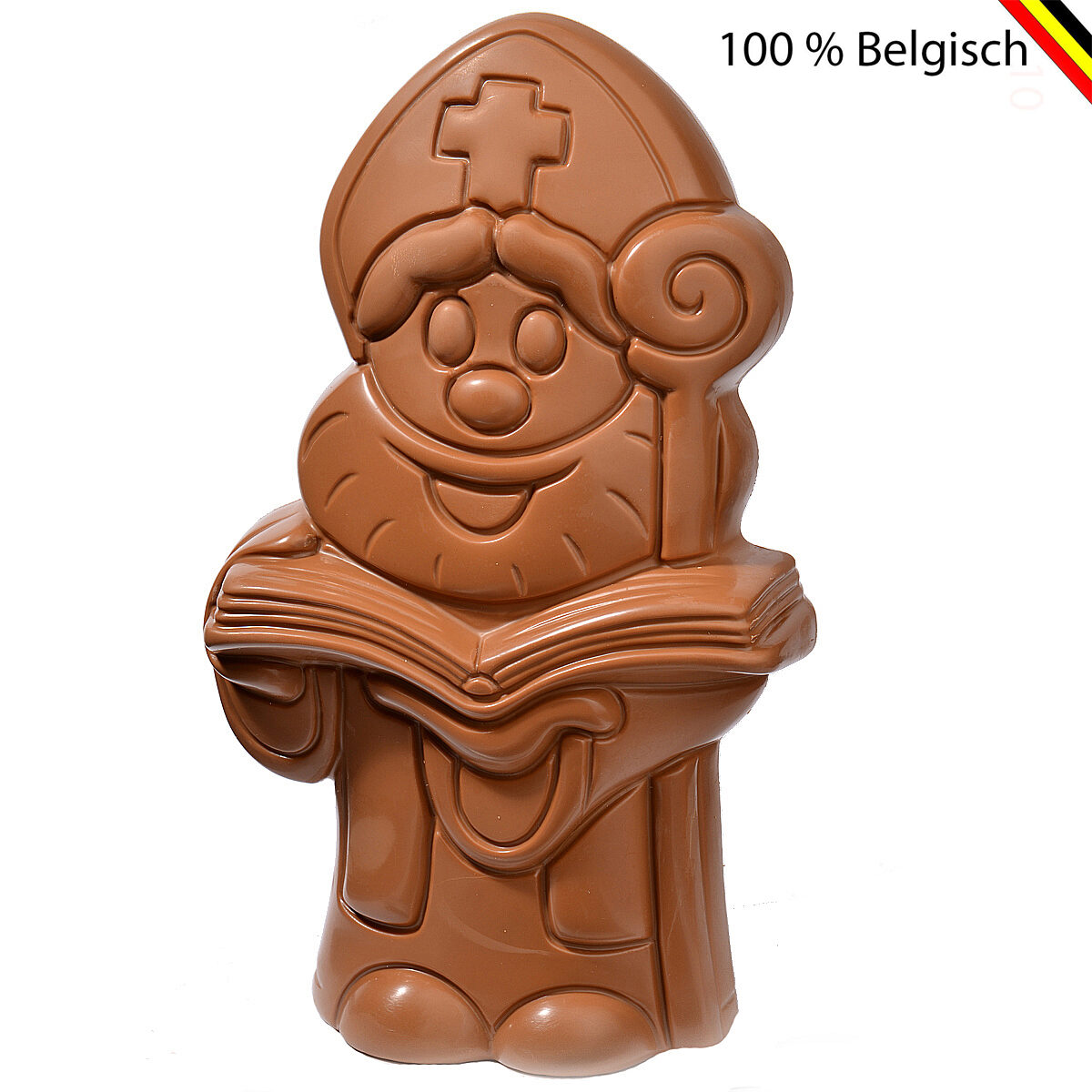Callebaut Chocolate Saint with book and staff