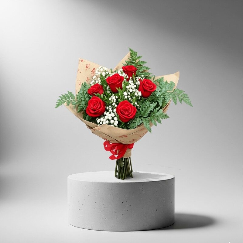 Bouquet of 6 Roses