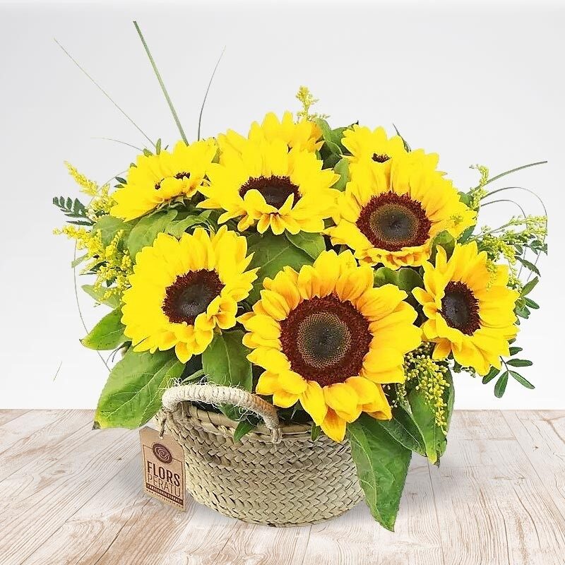 Sunflower Basket
