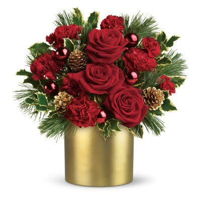 ROSES WITH GOLDEN BASE