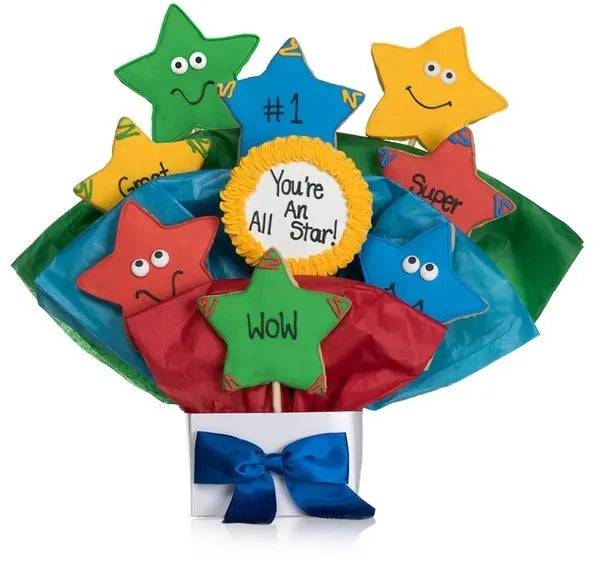 Super Stars Cookie Bouquet (5 Cookie Count)