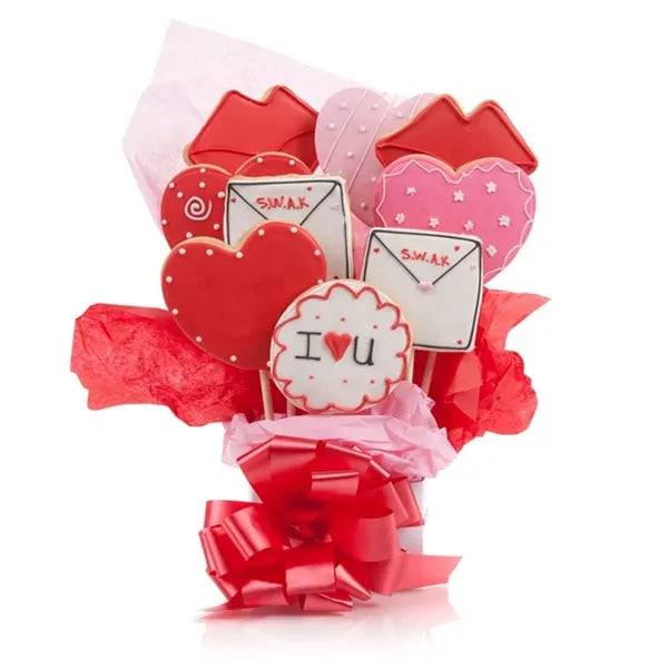Lots of Love Cookie Bouquet (5 Cookie Count)