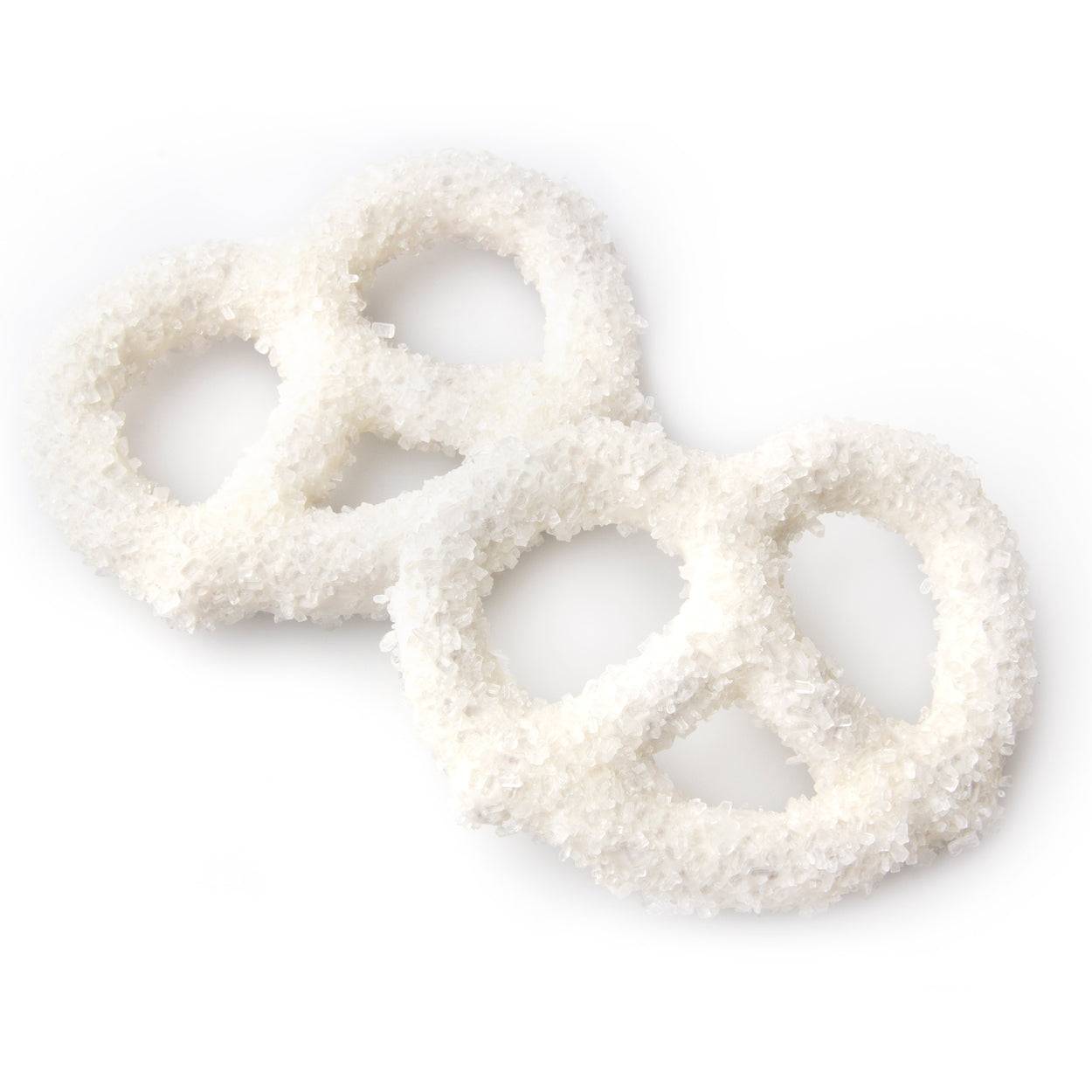 Chocolate Covered Pretzels with White Sugar Crystals - 96 Count