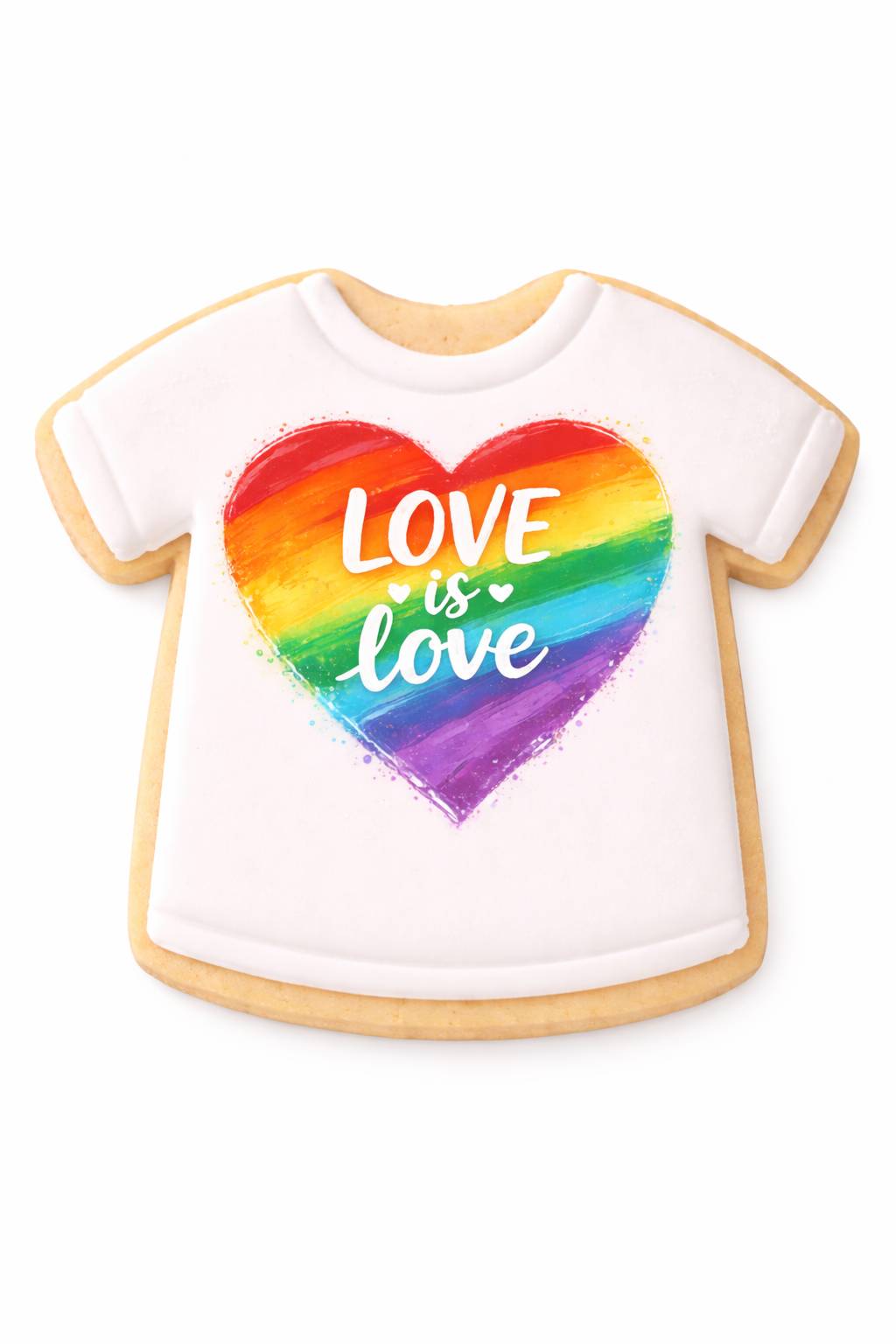 Pride Month T-Shirt Cookie - Handcrafted Sugar Cookie