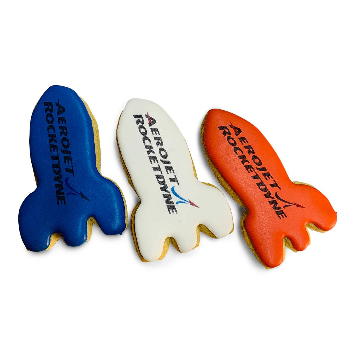 4" Printed Rocket Sugar Cookie- Single